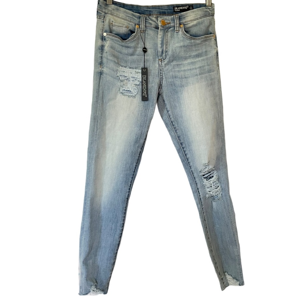BlankNYC The Bond Distressed Skinny Jeans